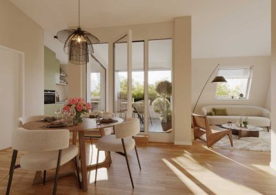 2‑Zimmer‑Dachgeschosswohnung | Loggia | ca. 59 m² | Whg. 69
