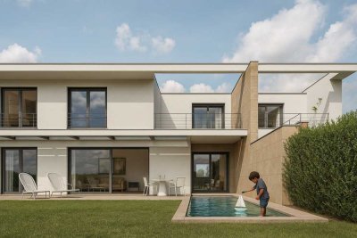 STILVOLL ABTAUCHEN - ARCHITEKTEN DOPPELHAUS VILLA MIT POOL!