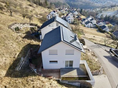 Energieeffizientes Einfamilienhaus mit großer Doppelgarage und Photovoltaik-Anlage !!!