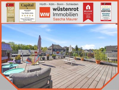 Mit 3D und ROOMTOUR: Moderne Maisonettewohnung mit großer Dachterrasse – für den Landeanflug Ihrer F