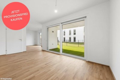 PROVISIONSFREI! Lichtdurchflutete 2-Zimmer-Wohnung mit Garten | Ideal geschnitten für viel Raum | Bezugsfertig