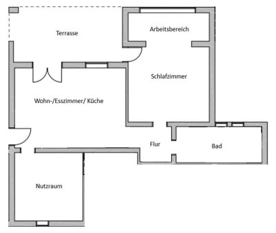 Kernsanierte 2,5-Zimmer-Einliegerwohnung mit Terrasse, Talblick & separatem Zugang in ruhiger Lage