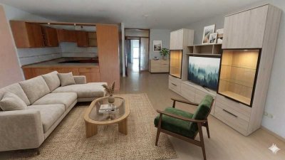 möblierte 2-Zimmer-Wohnung in Leipzig Großzschocher