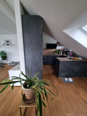 Sonnendurchflutete 3 Zimmer DG Wohnung direkt am Geo-Pfad Mainz-Weisenau