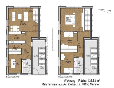 5,5-Zimmer Maisonette-Wohnung mit Garten in Münster-Düesberg