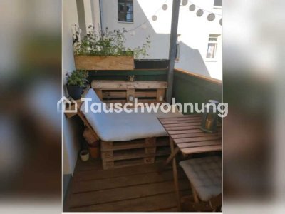 Tauschwohnung: Schöne 2 Zimmerwohnung mit Südbalkon in Connewitz
