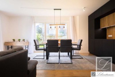 4-Zi.-Erdgeschoss-Wohnung mit Ausblick, Terrasse und TG in Oberammergau