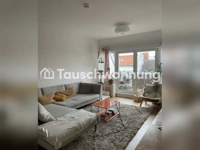 Tauschwohnung: Helle DG-Wohnung, 4 Zimmer, sonniger Dachbalkon, EBK