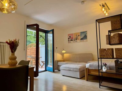1-Zi.-Wohnung Univiertel Augsburg, Erstbezug, TG-Stellplatz, Garten, möbliert, inkl. NK & Internet