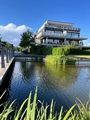 Emsauenpark Lingen: 3-Zimmer-Stadtvilla-Wohnung, ca. 117m²  Wfl., EBK, Balkon, 2 Stellplätze, Aufzug