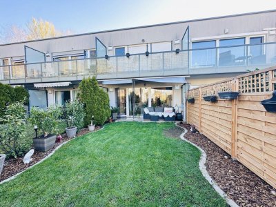 Charmante 2-Zimmer-Wohnung mit Terrasse + großem Garten &amp; zwei Aussenstellplätze Nähe Burg Liechtenstein! Absolute Ruhelage!
