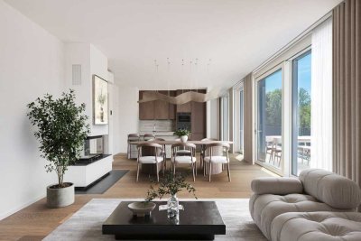 Penthouse mit 180°-Terrasse & Blick ins Grüne – ruhige Lage am Englischen Garten, provisionsfrei