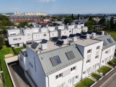 Hochwertiges Niedrigenergie-Reihenhaus | Keller, Eigengarten, Dachterrasse &amp; Garagenplatz - Provisionsfrei &amp; direkt vom Bauträger!