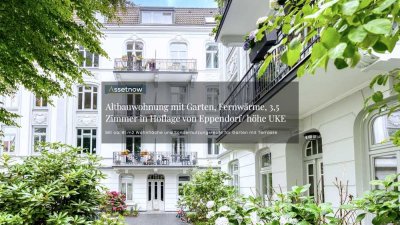 Sanierungsbedürftige Altbauwohnung, Garten, Fernwärme, 3,5 Zimmer in Hoflage von Eppendorf/ höhe UKE