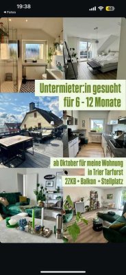 2ZKB + Balkon + Stellplatz Miete auf Zeit ab Oktober in Trier Tarforst