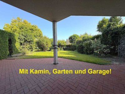 Gartenwohnung mit Einbauküche, Kamin und Garage in der Bittermark!