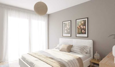Helle, barrierefreie Wohnung mit bodentiefen Fenstern