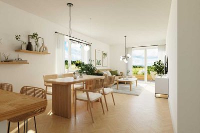 Gartenwohnung mit Südwest-Terrasse und großem Privatgarten am Stienitzsee