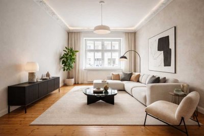 Bezugsfrei: 3-Zimmer-Altbauwohnung am Chamissoplatz
