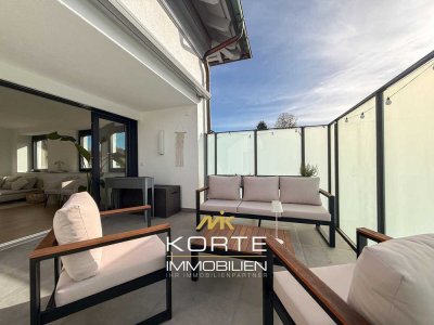 Exklusives Wohnen im Allgäu – großzügige 3-Zimmer-Wohnung mit Sauna, Kamin & Loggia