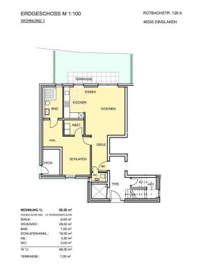 Moderne Wohnung in Eppinghoven mit Einbauküche
