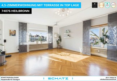 4,5 - Zimmerwohnung mit großer Terrasse und Garage in Top Lage