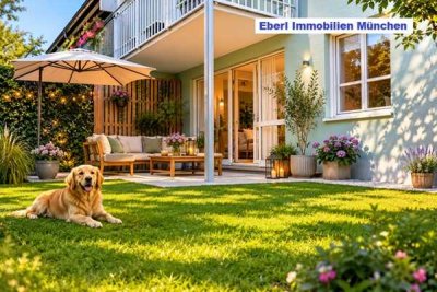 Wohnen mit Mehrwert: 2 Zimmer +Garten +Terrasse +großer Hobbyraum +abschließbares Kellerabteil +TG +