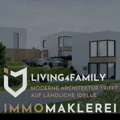 LIVING4FAMILYMODERNE ARCHITEKTUR TRIFFT AUF LÄNDLICHE IDYLLE
