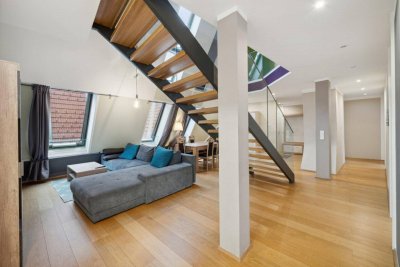 Nähe Naschmarkt! Schön möblierte 4-Zimmer DG-Maisonette mit Terrasse, 1060!