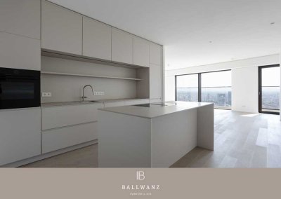 Luxuriöses Raumgefühl mit Blick zur Skyline im Frankfurter Westend