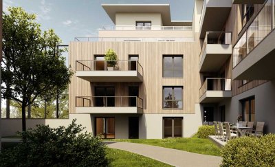 Am Schloßberg: Hochwertige 3-Zimmer-Penthousewohnung im 3. Obergeschoss mit Dachterrasse