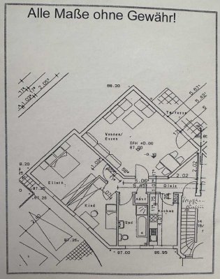 Moderne  3,5 R.- Erdgeschoss-Wohnung mit Terrasse und Garten