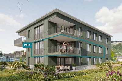 Ruhig wohnen, zentrumsnah leben. 3-Zimmer-Terrassenwohnung W04