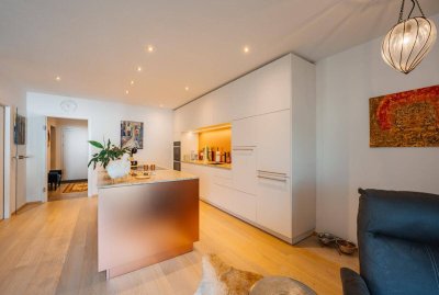 Garten mit Aussicht in Flachau: 4-Zimmer-Wohnung in Ruhelage