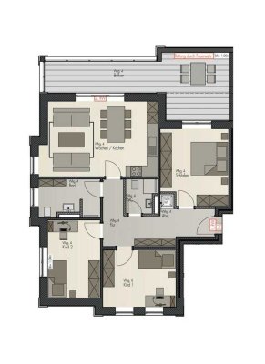 4 Zimmer Oberwohnung im Villenquartier *Erstbezug*