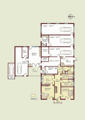 Schön gelegene 4,5-Zimmer-EG-Wohnung mit EBK in Peiting
