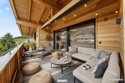Exklusives Penthouse – Erstbezug mit direktem Liftzugang, offenem Wohnkonzept, Glaskamin &amp; traumhaftem Bergblick in sonniger Top-Lage