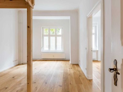 Renovierte 3-Zimmer-Wohnung mit erhaltenem Altbaucharakter