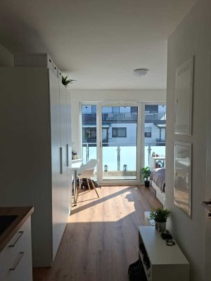 Modernes Apartment für Studenten und Auszubildende mit Balkon. Möbliertes Wohnen in Deggendorf