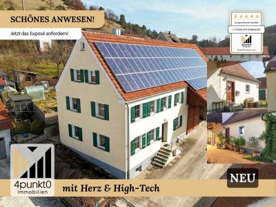 Schön saniertes Bauernhaus mit Nebenhaus, großer Scheune & Garten – nahe Hahnenkammsee