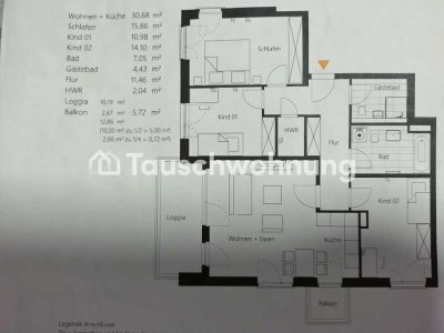 Tauschwohnung: 4-Raumwohnung