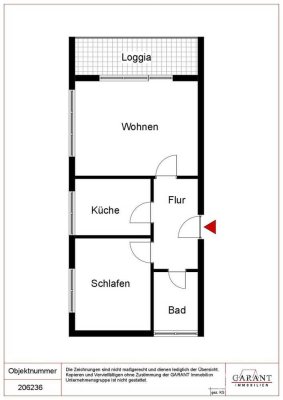 Schön renovierte 2 Zimmer-Wohnung mit Balkon und Stellplatz!