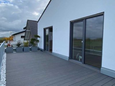 Neuw. OG-Dachterrassen-Wohn., 69,3m², Bauhausstil:  2 Zi, 1-2 Pers., sehr ruhig,