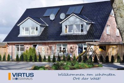 VIRTUS Massivhaus baut in Ammersbek / Villa Toskana als Doppelhaushälfte KfW-40
