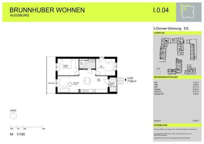 Neubau /  3-Zimmer Wohnung im Erdgeschoss