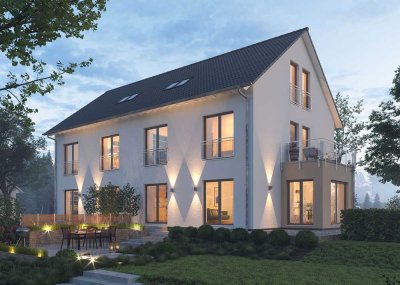 Moderne Doppelhaushälfte für Familien mit schönem Garten in ruhiger Lage