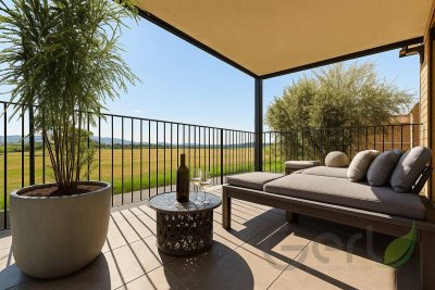 Provisionsfrei! Edles Wohnen in Eichetsiedlung/Viehhausen - Neubau Maisonette mit 12 m² Sonnenbalkon