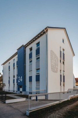 Haunstetten - Modernisierte 3-Zimmer Familienwohnung mit Westbalkon u. Garage