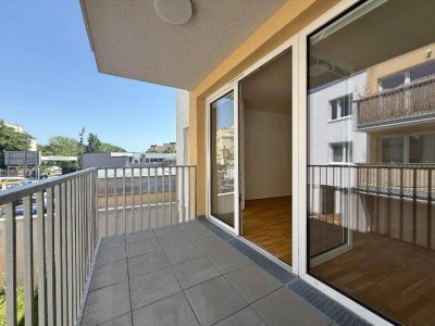 Erstbezug - 2 Zimmerwohnung I Nähe Donau I ca. 5,5m² Balkon I hochwertige Küche I Tiefgarage I Fußbodenheizung I