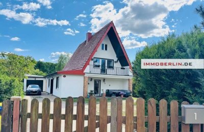 IMMOBERLIN.DE – Traumlage! Charmantes Einfamilienhaus mit Südgarten beim Krampnitzsee